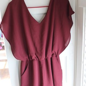 Maroon Romper